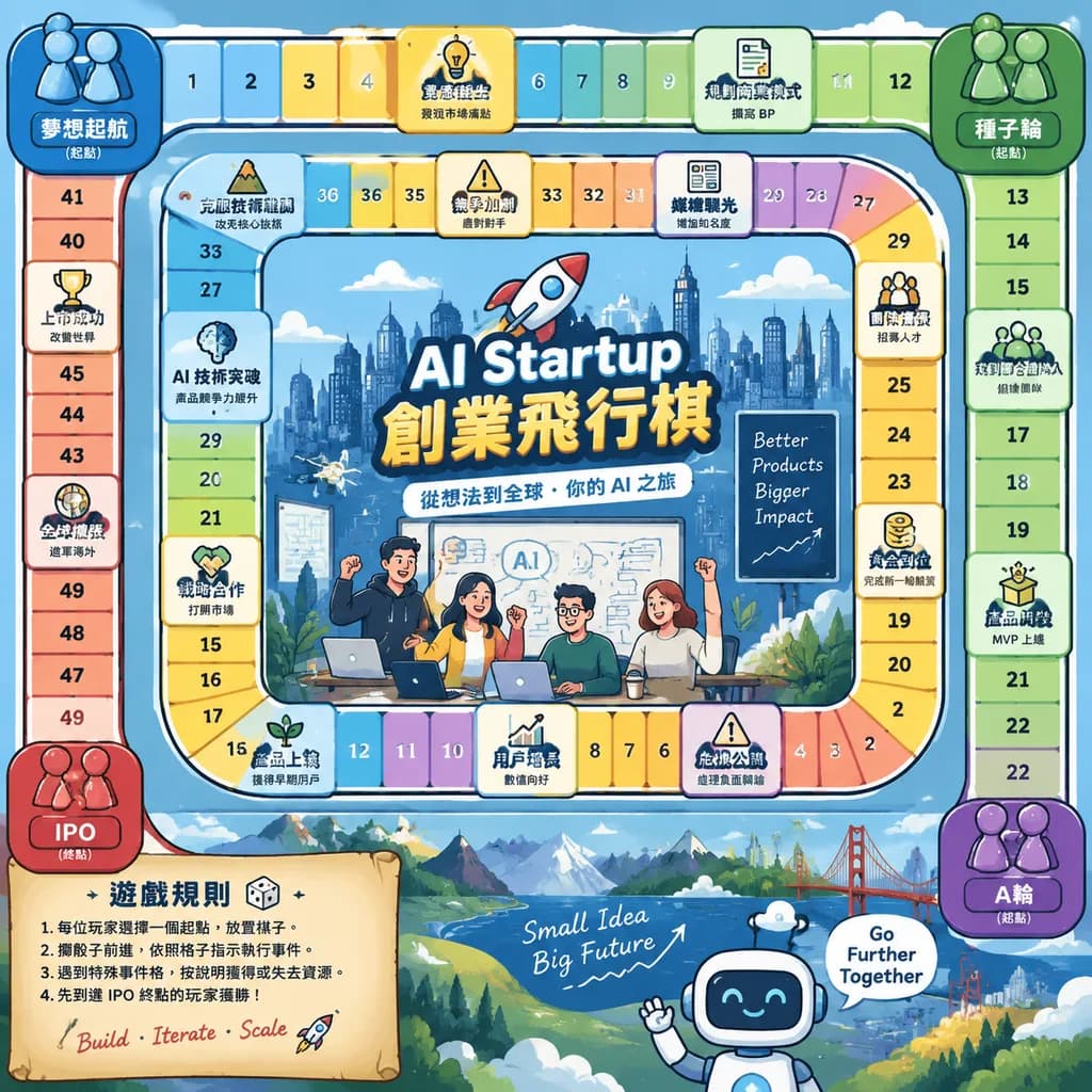 Startup Journey Board Game Design
