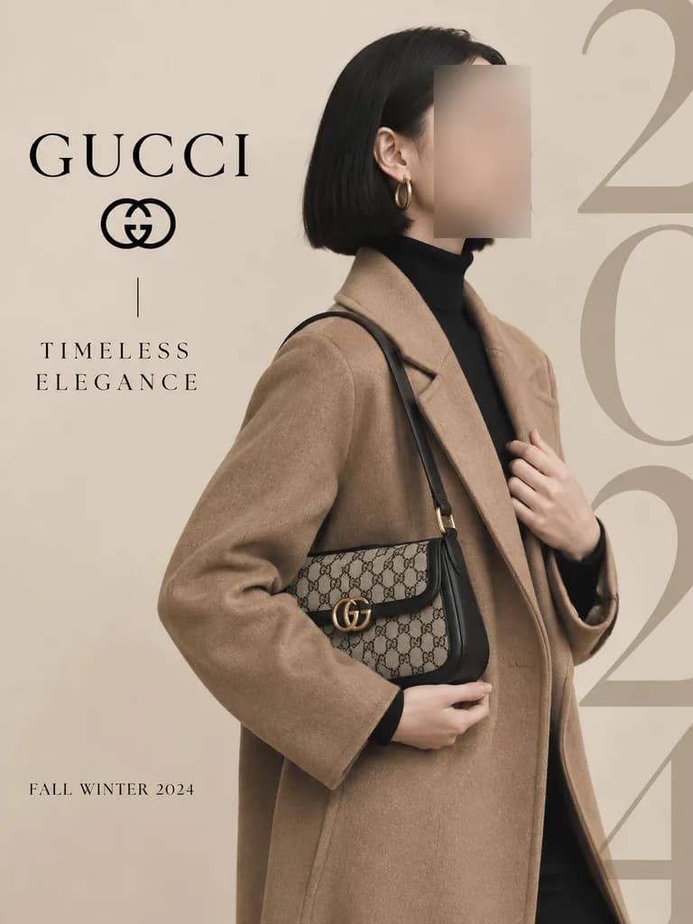 Minimalist Luxury Fashion Editorial Poster