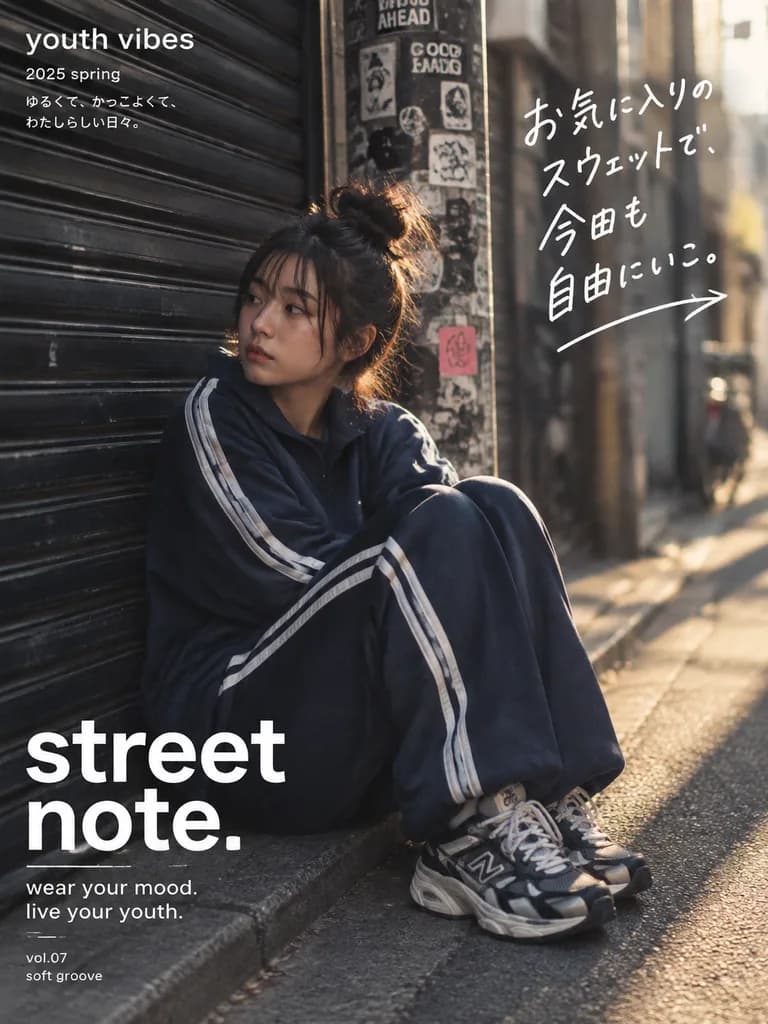 Japanese Streetwear Magazine Cover Poster