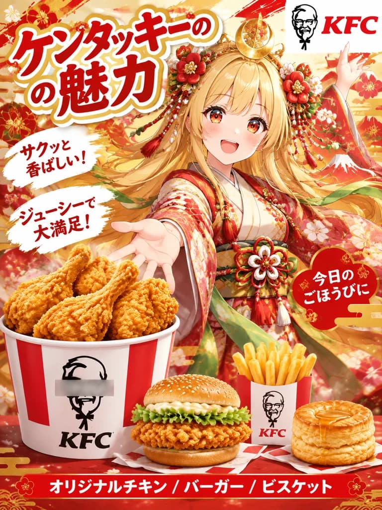 Anime Fast-Food Commercial Promo Poster