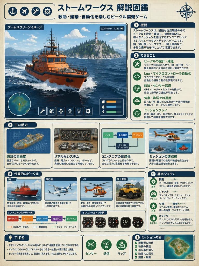 Japanese Vehicle Building Game Infographic Poster