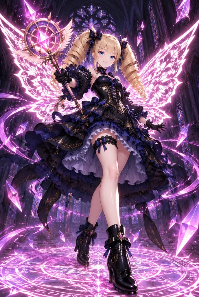 ゴシック魔法少女の召喚魔法陣