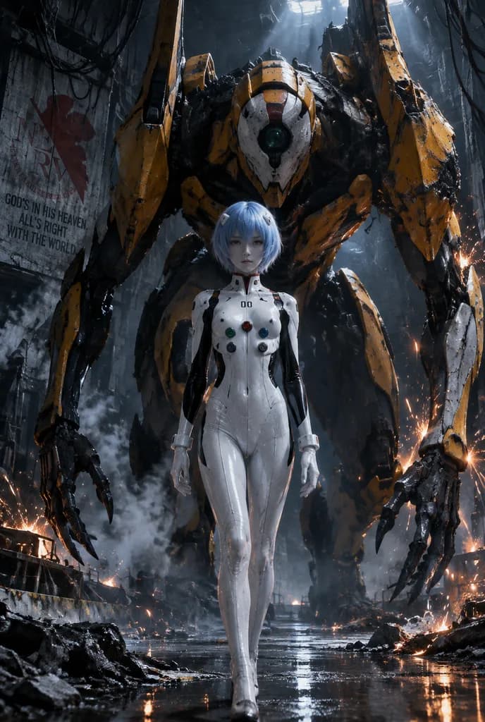 Affiche de Pilote Sci-Fi et Mecha Géant