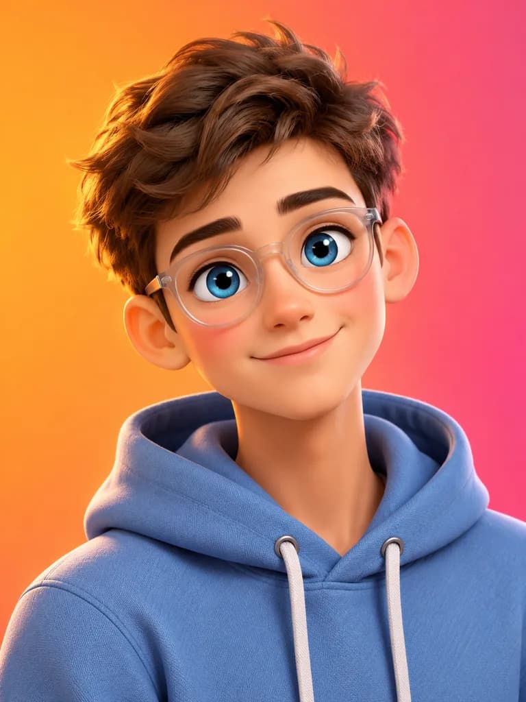 Pixar Style 3D Character Portrait