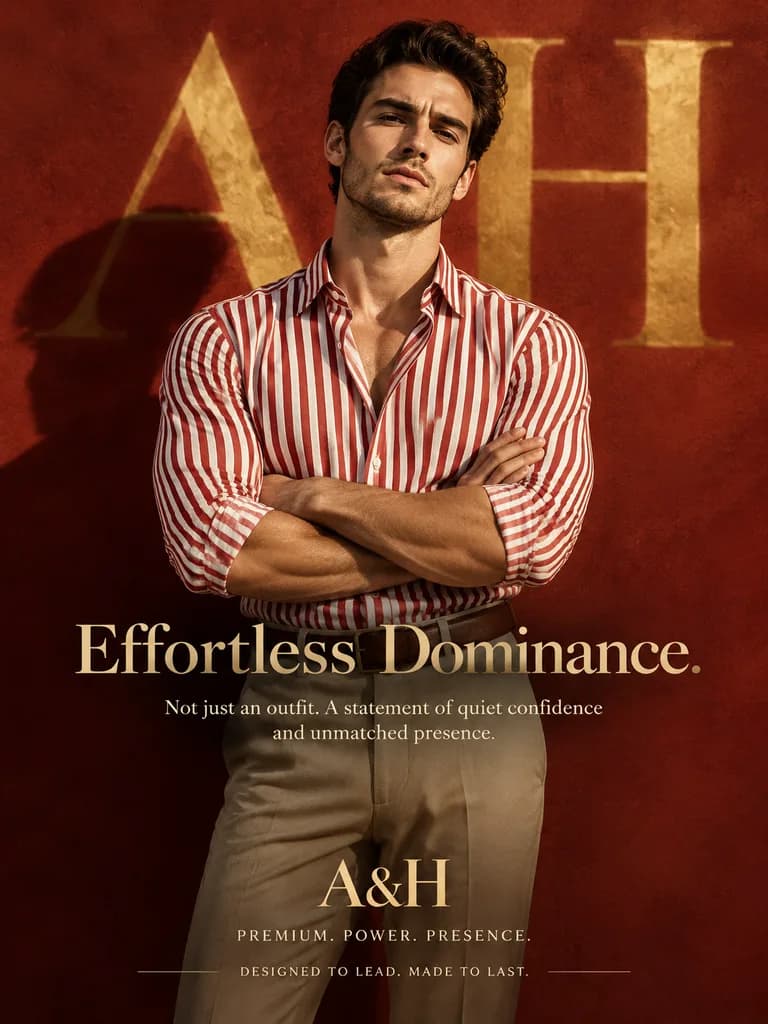 Luxury Menswear Fashion Campaign Poster