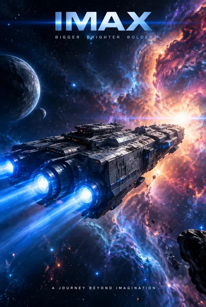 Постер Эпического Научно-Фантастического Фильма IMAX