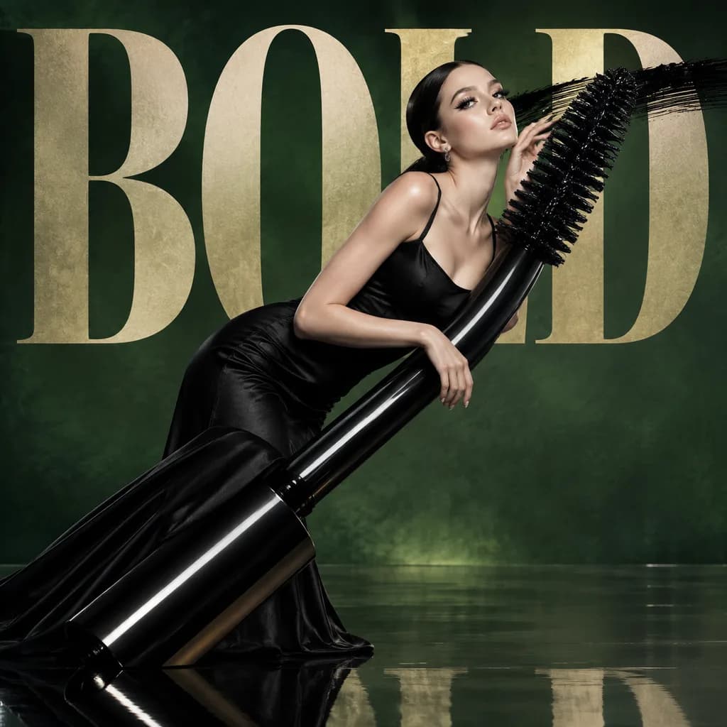 Avant-Garde Mascara Editorial Ad