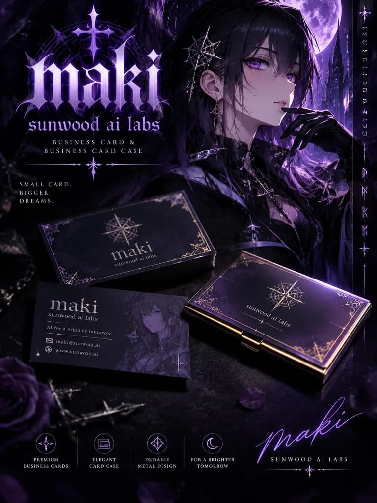 Merch-Plakat im Chuunibyou-Stil