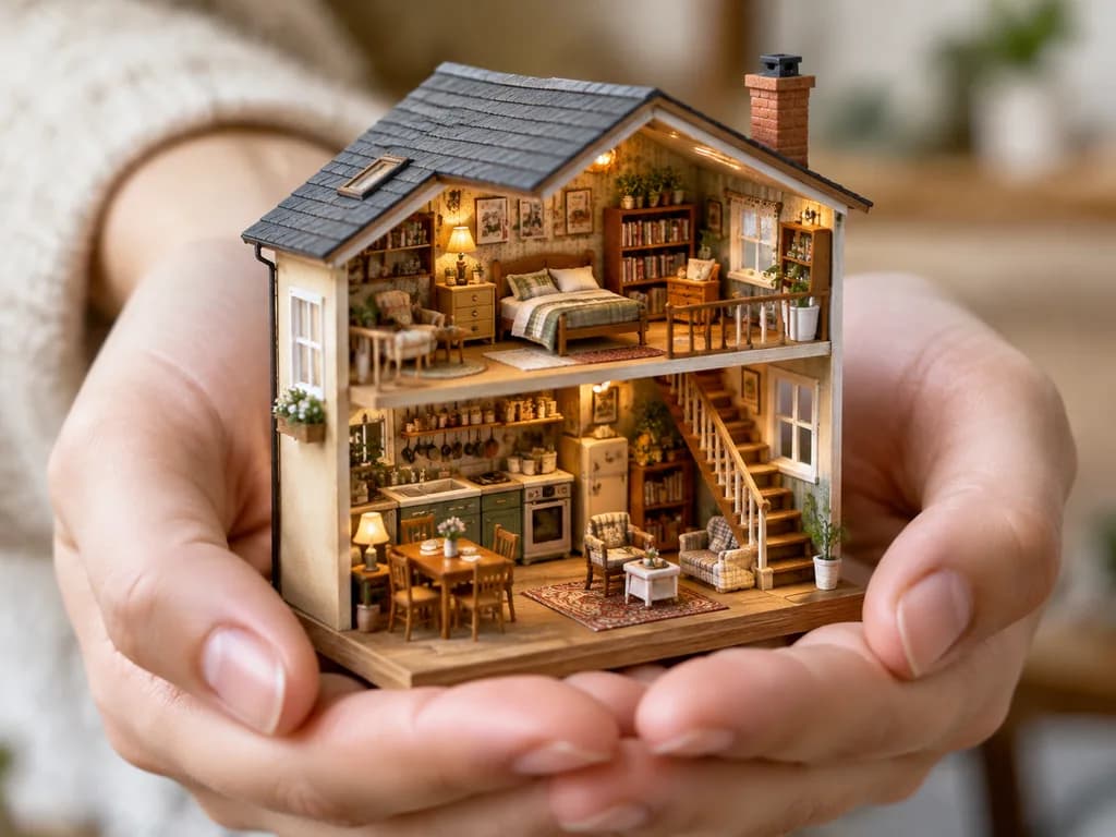 Ręcznie Robiona Miniatura w Dłoniach