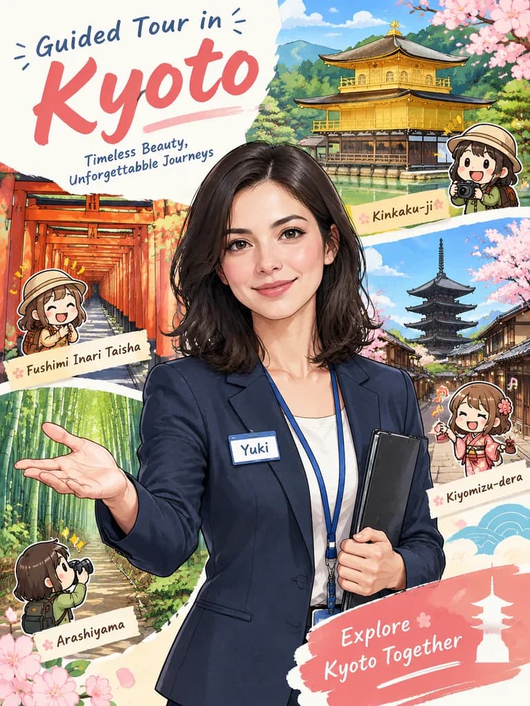 巴士导游旅游宣传海报