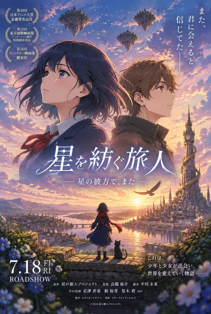 奇幻動畫電影宣傳海報