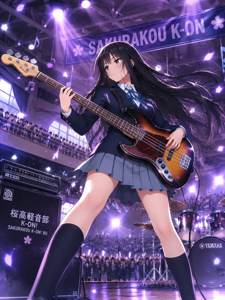 学園祭ベーシストのライブ演奏