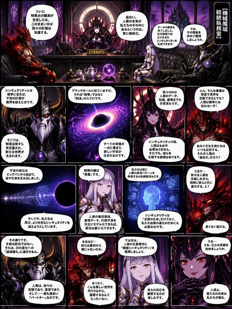 Gothic Sci-Fi Manga Villain Conference