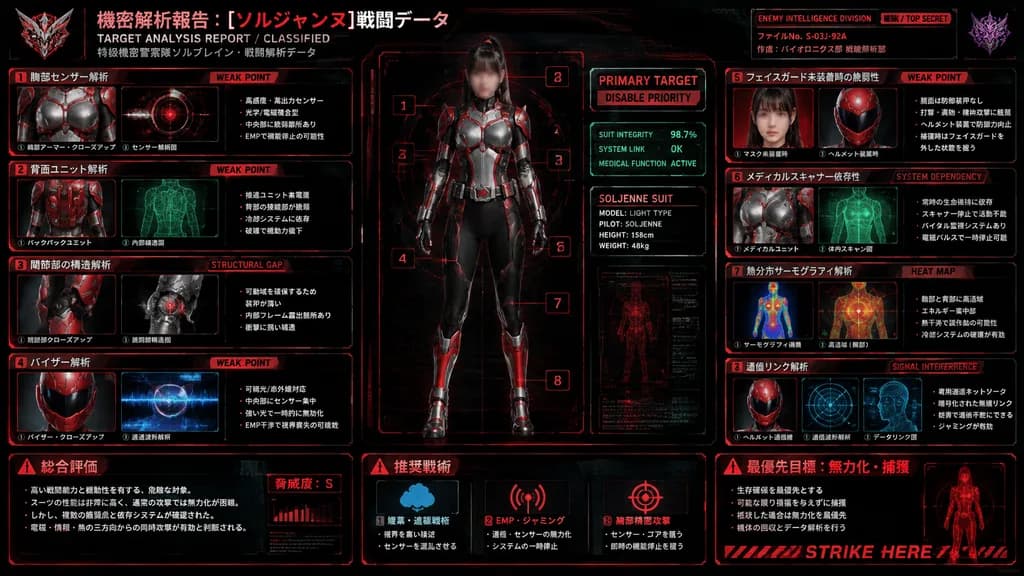 特撮ヒロイン機密戦闘データ解析書