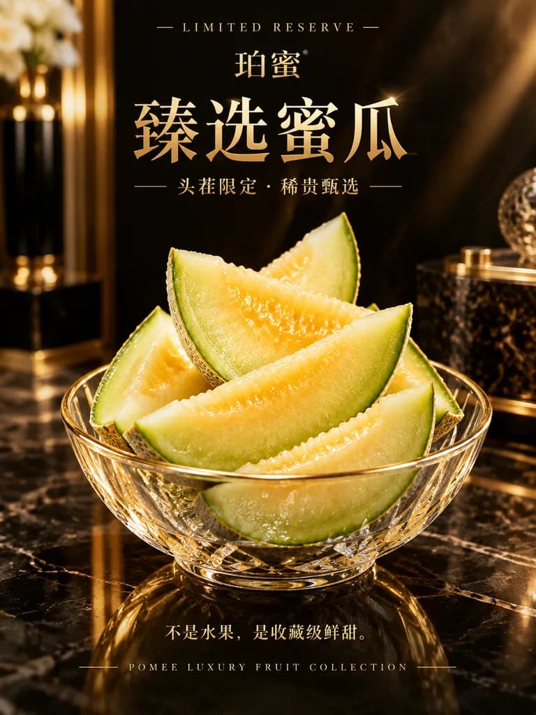 奢華水果商業廣告海報