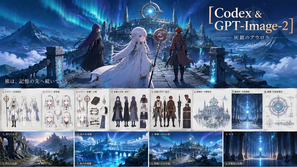 Fantasy Anime Concept Art Pitch Board