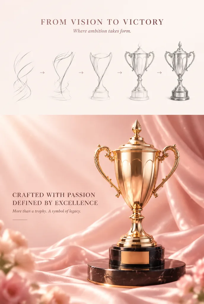 Luxury Trophy Concept to Product Poster