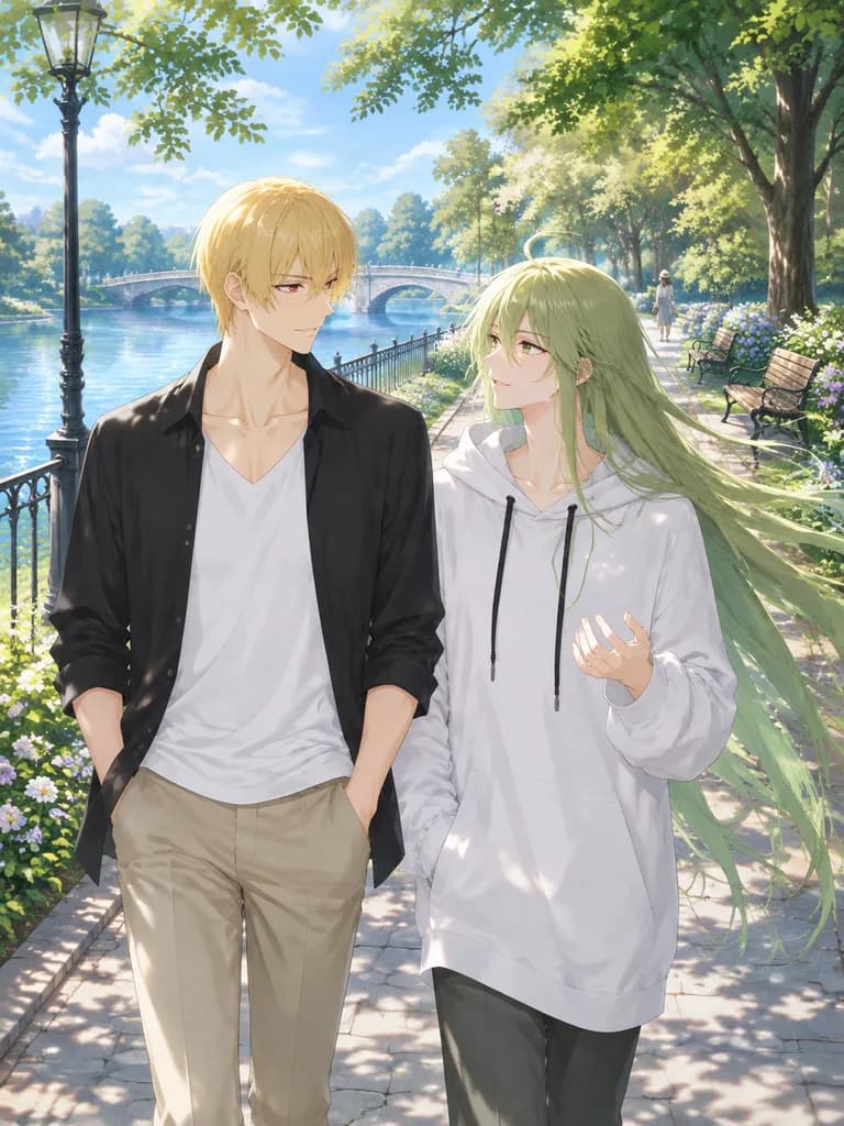 Anime Duo Lakeside Park Date