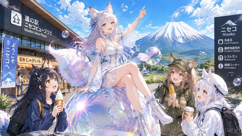 Anime Fox Girls Reunion in Niseko