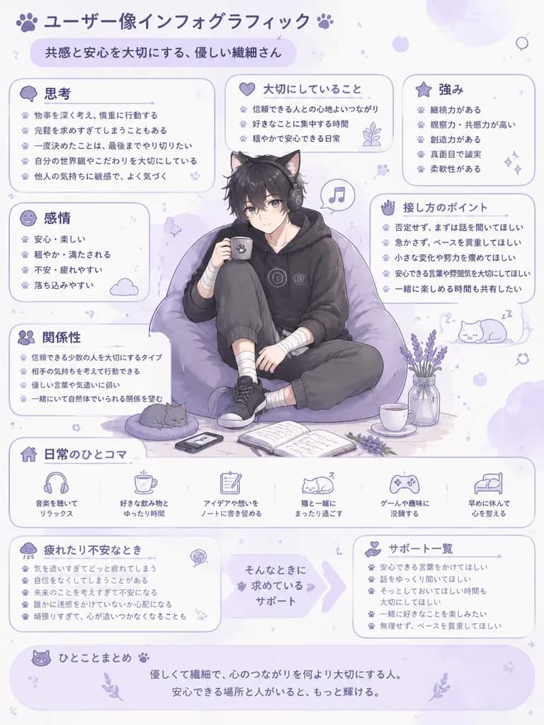 動漫人物誌資訊圖海報