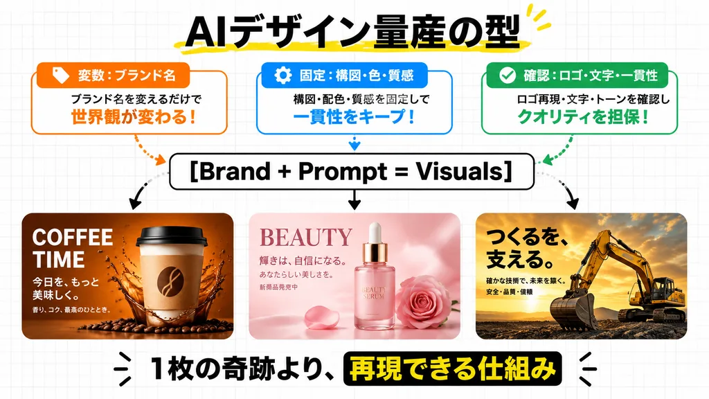 Japanese AI Design Workflow Infographic