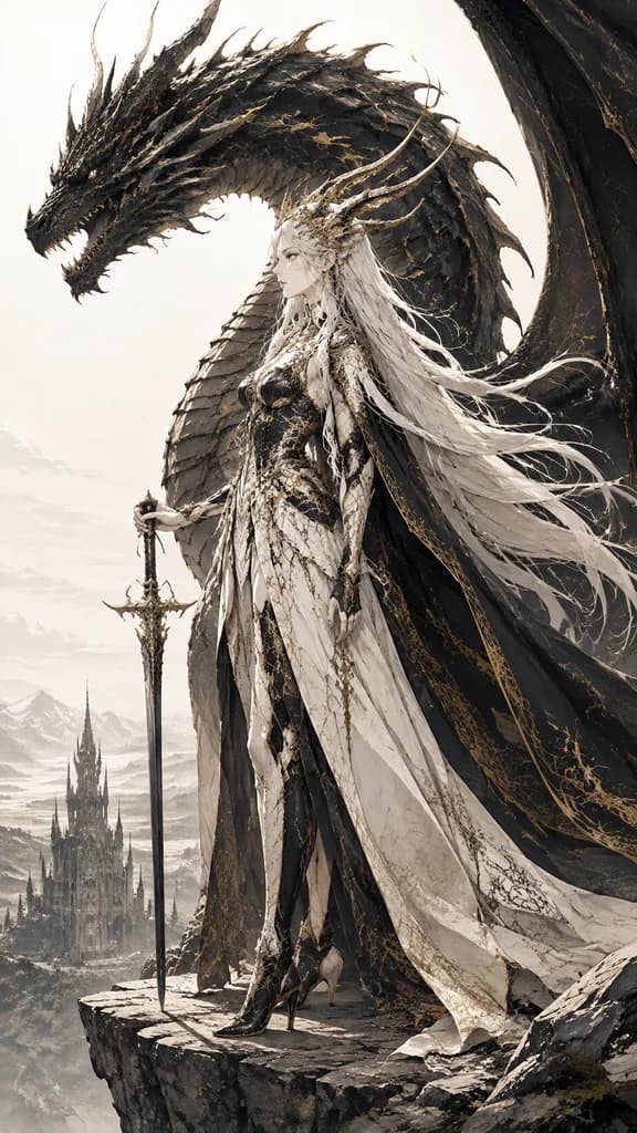 懸崖上的尊貴龍女王
