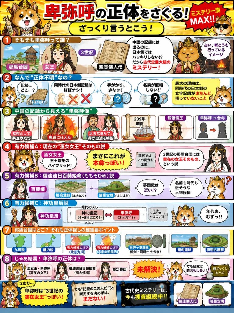 Queen Himiko Manga History Infographic