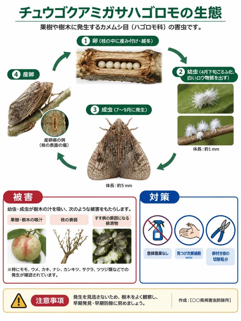 Japanese Agricultural Pest Lifecycle Poster