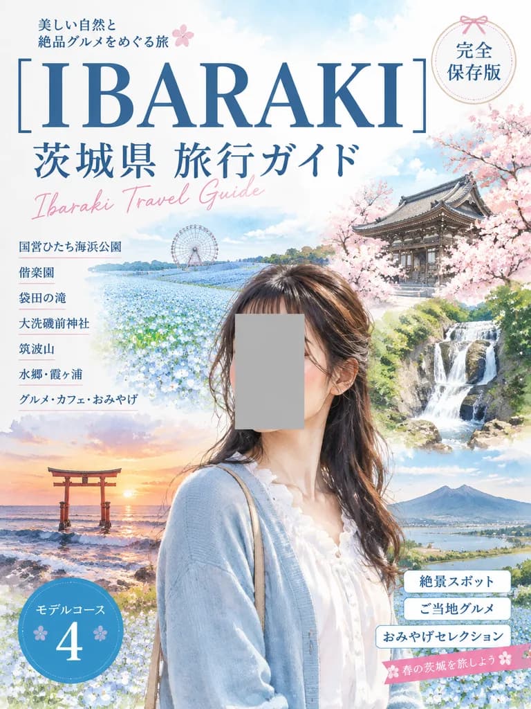 일본 여행 가이드 잡지 표지 일러스트