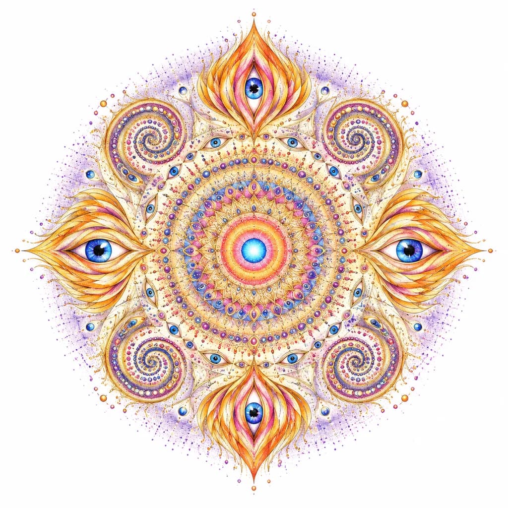 Wizjonerska Mandala Świętej Geometrii