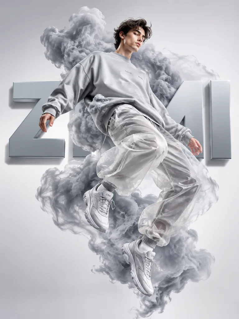 Streetwear Campaign Poster with 3D Typography