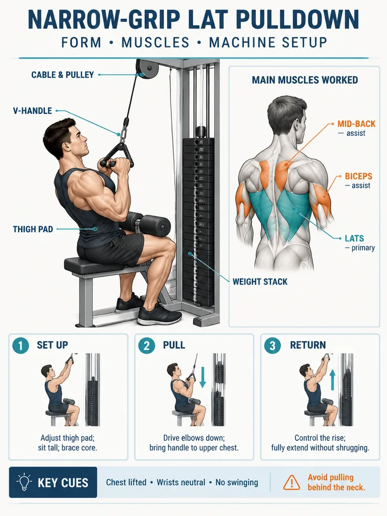 Gym Equipment Instructional Infographic