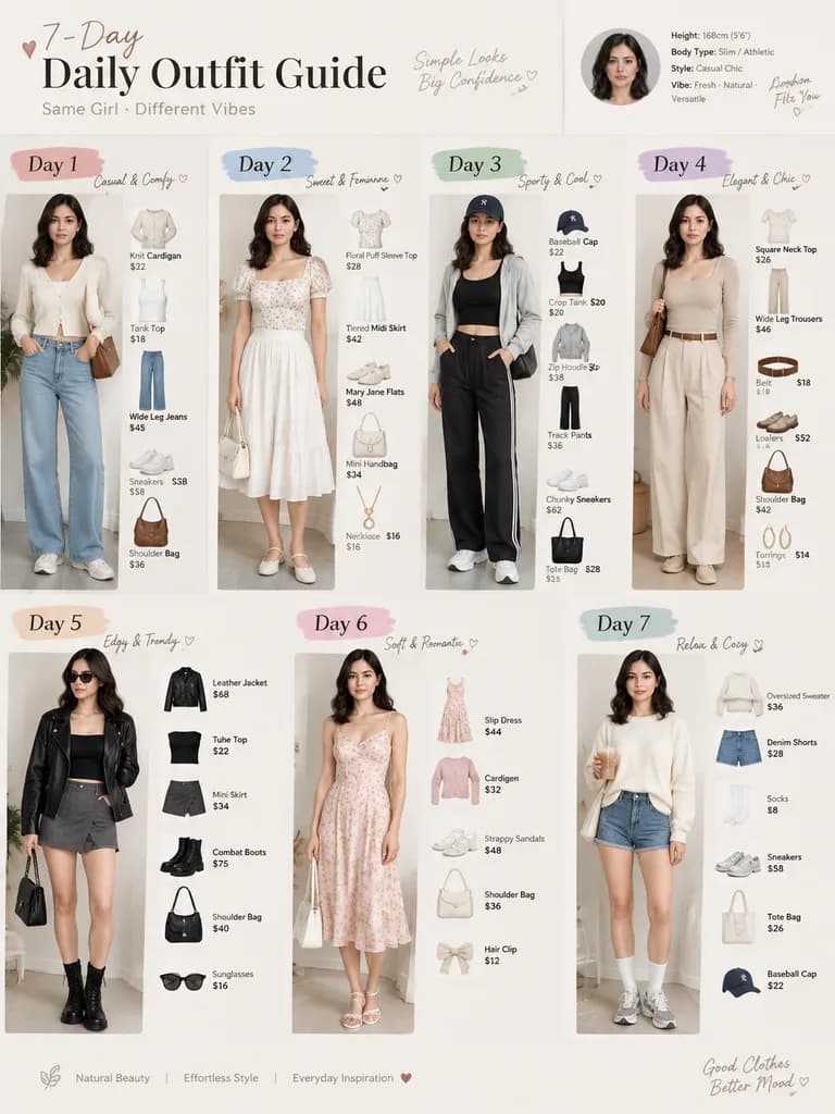 Social-Media Wochen-Fashion-Lookbook