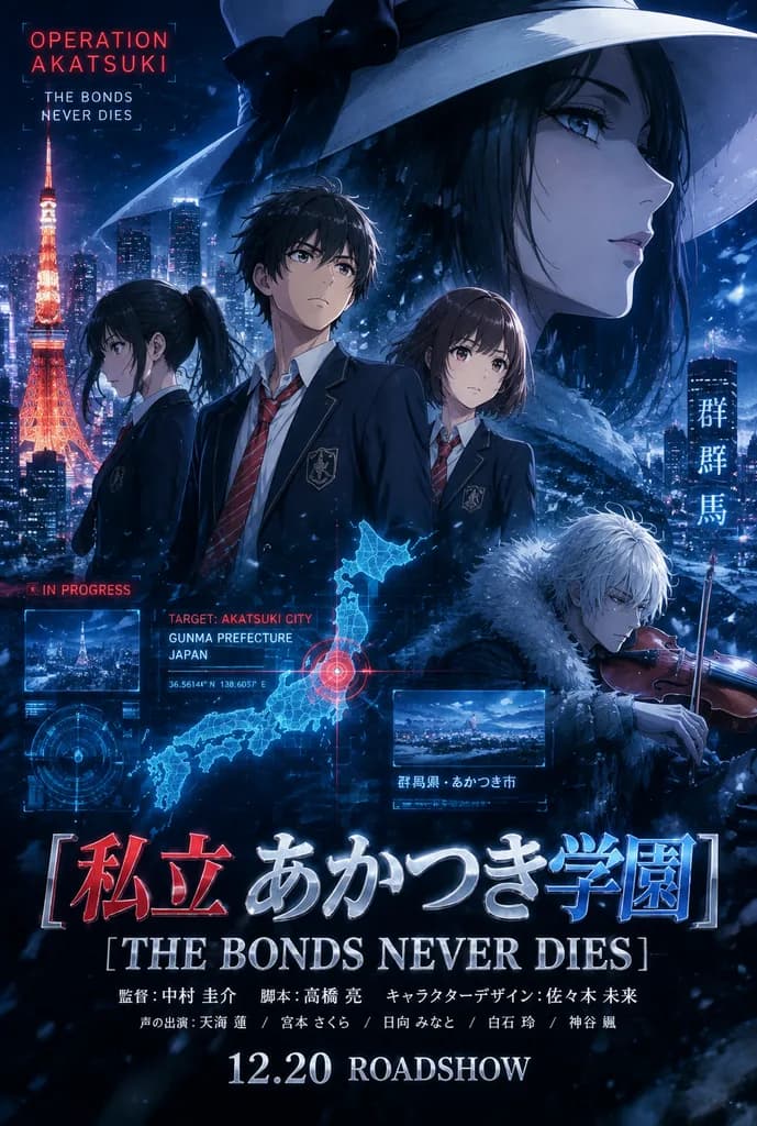SFサスペンスアニメ映画ポスター
