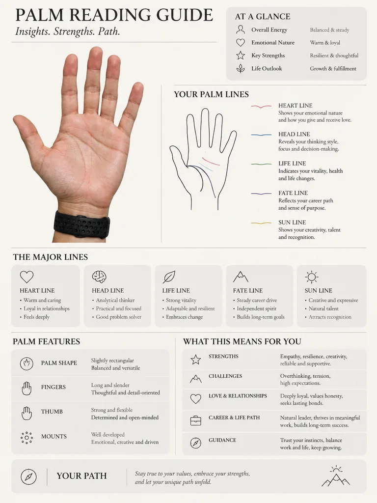 Editorial Palmistry Magazine Infographic