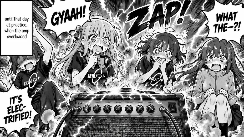 Manga Band Amp Shock Gag Panel