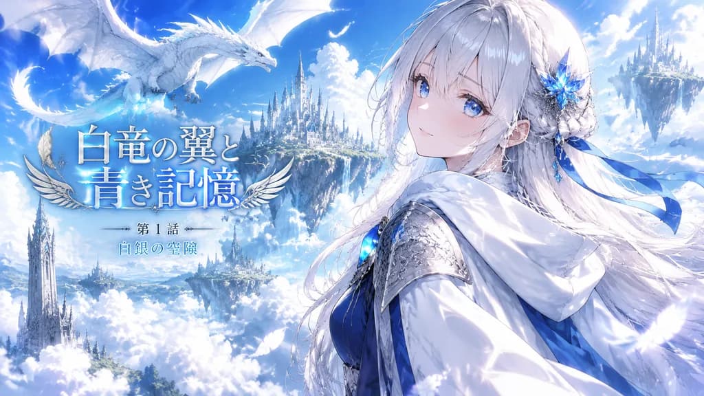 Anime Sky Kingdom Fantasy Poster