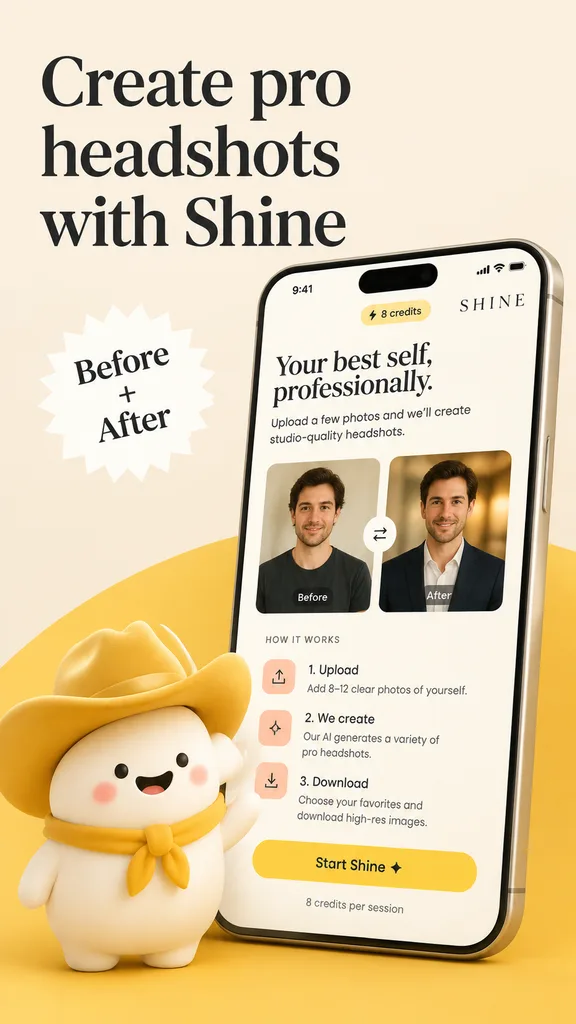 AI Headshot App Store Promo Poster