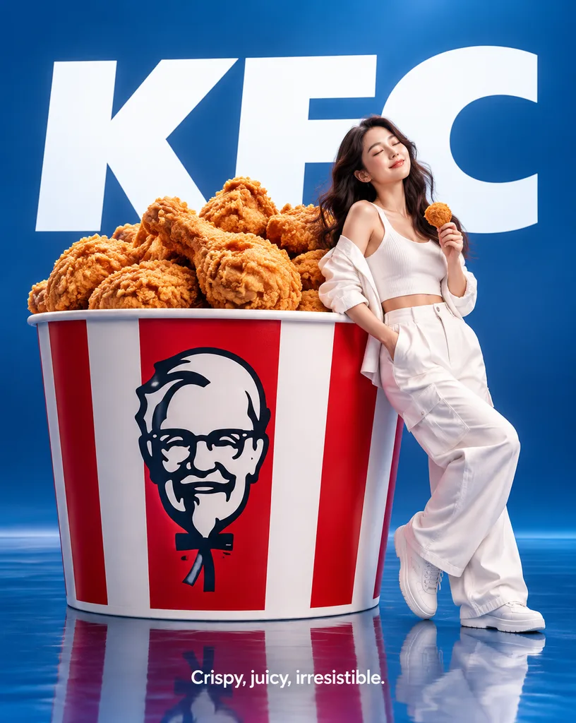 Pubblicità Commerciale Minimalista per Fast Food