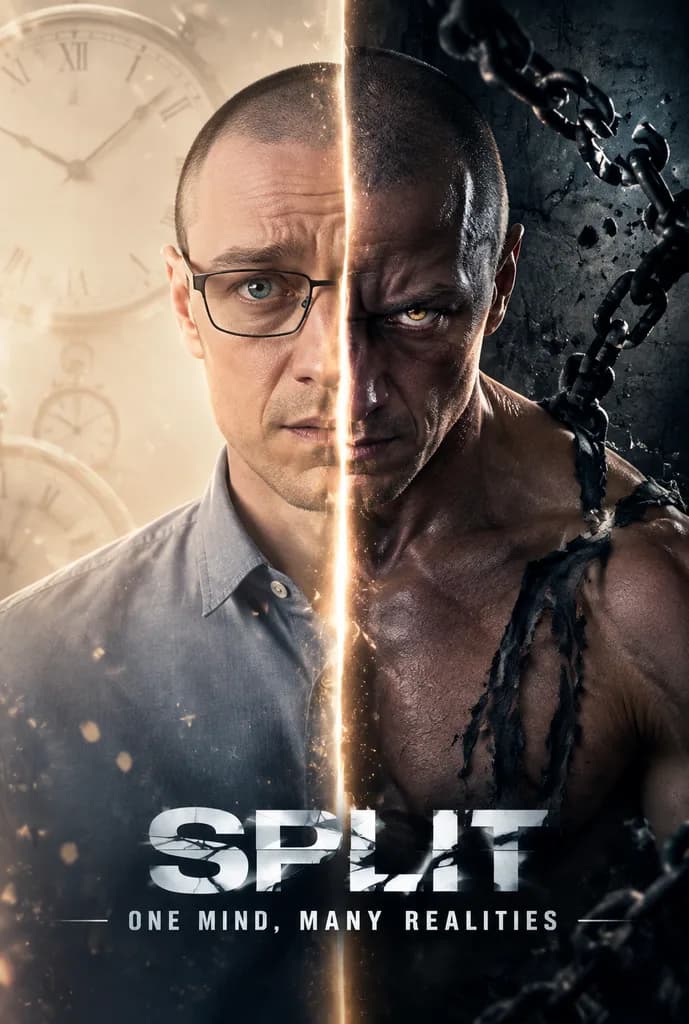 Dual Personality Cinematic Poster