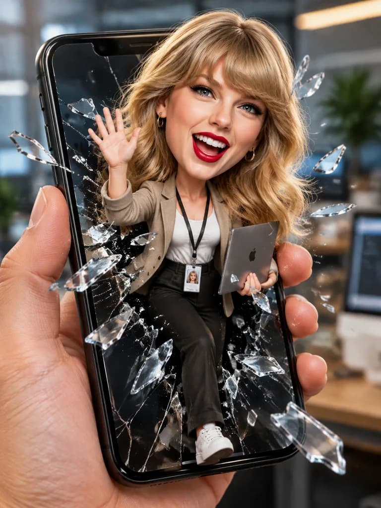 破屏而出的3D名人趣味漫畫
