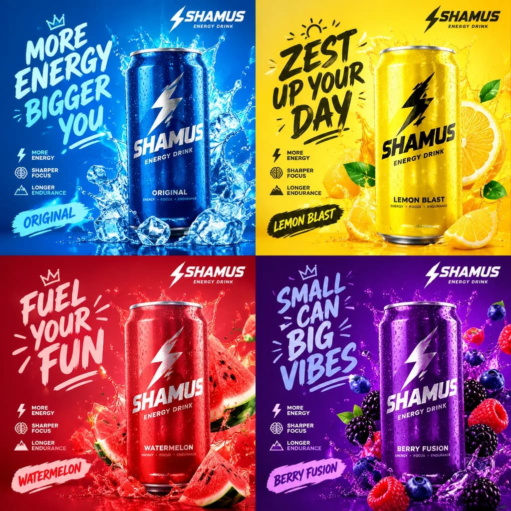 Energy Drink Instagram Ad Campaign