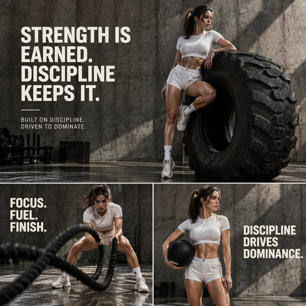 Industrial Luxury Fitness Editorial Layout