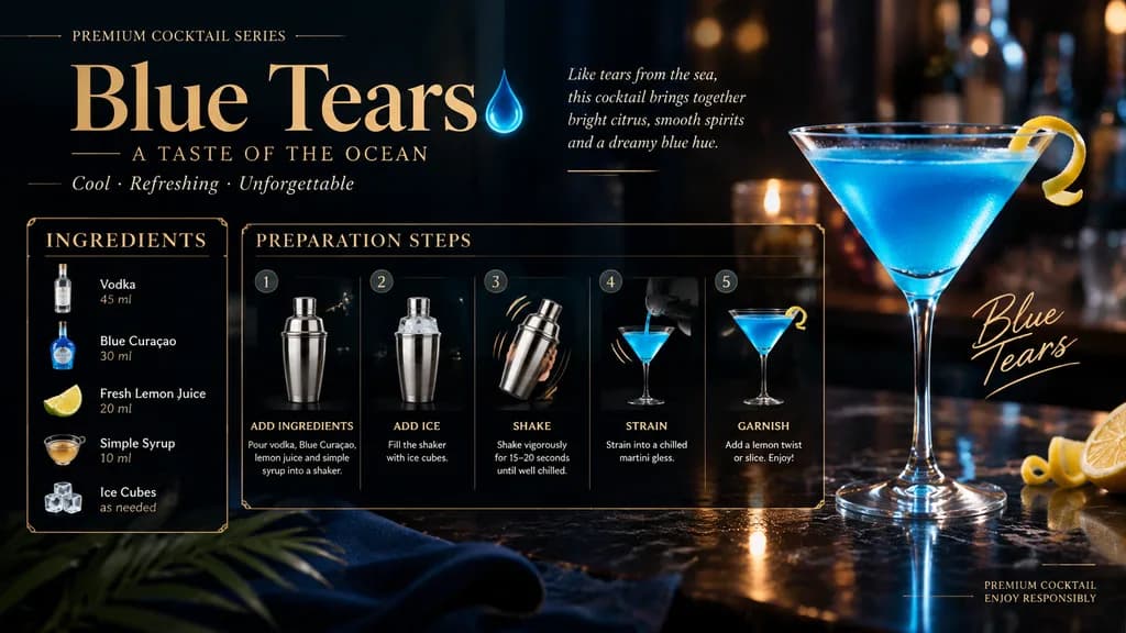 Cocktail Recipe Diagram and Poster