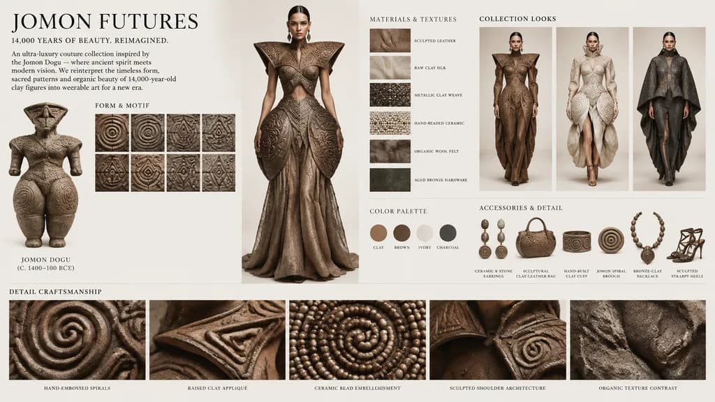 Moodboard Alta Moda Jomon Dogu