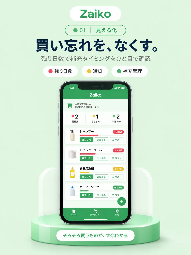 Japanese Inventory App Marketing Poster