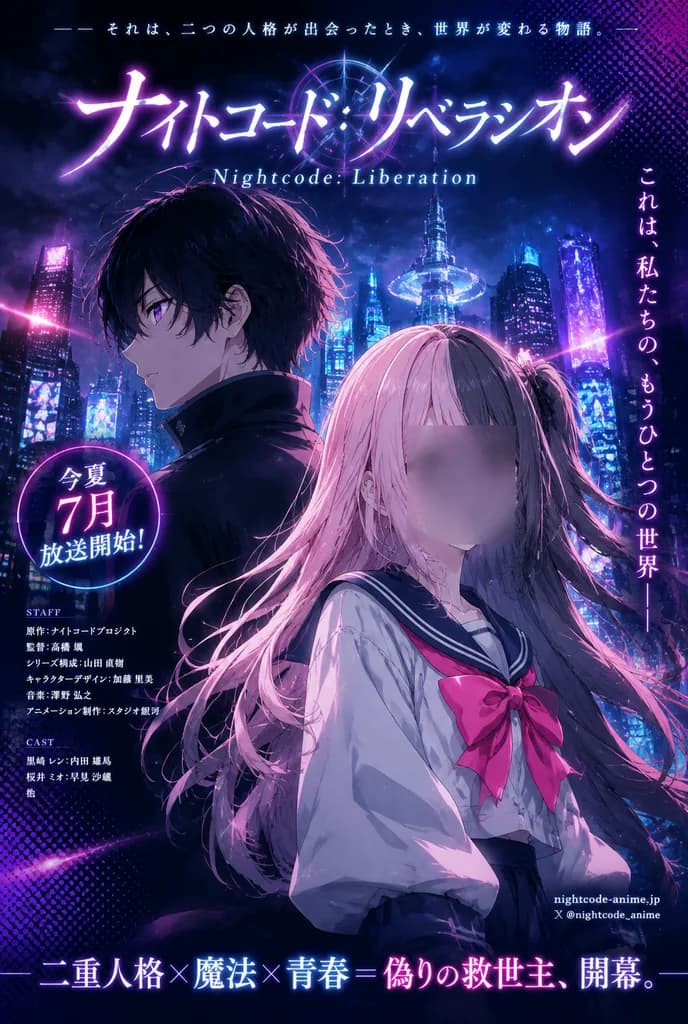サイバー都市アニメキービジュアルポスター