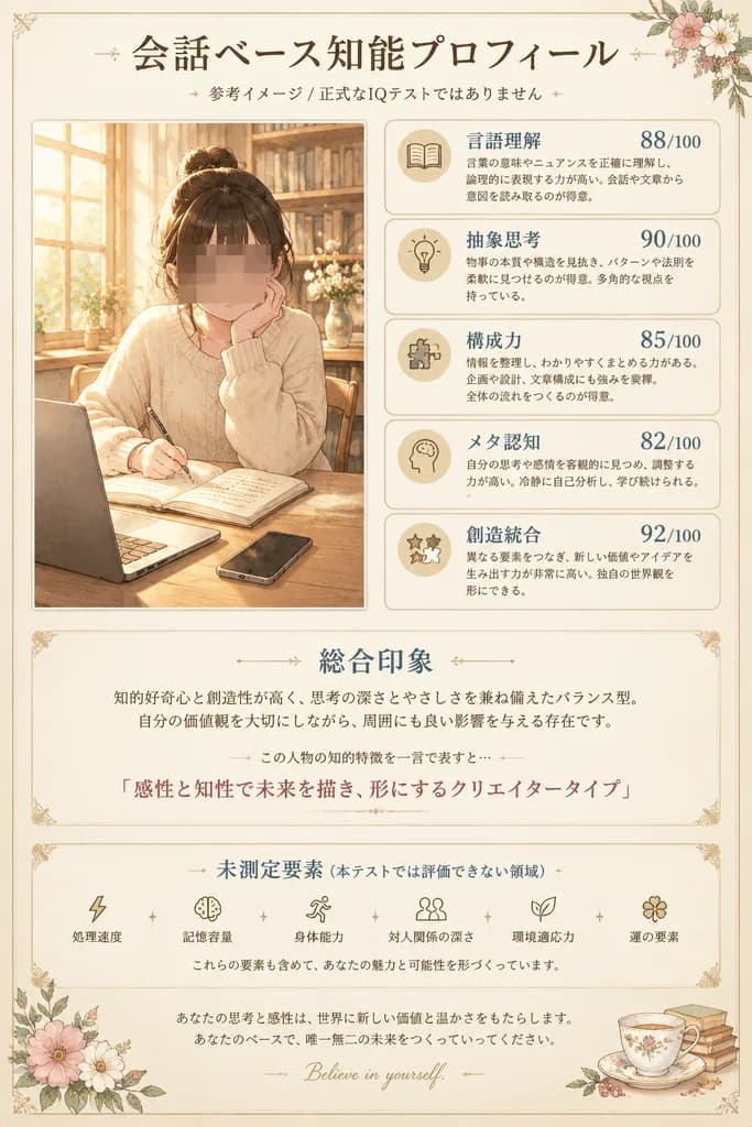 Japanese Anime Cognitive Profile Poster