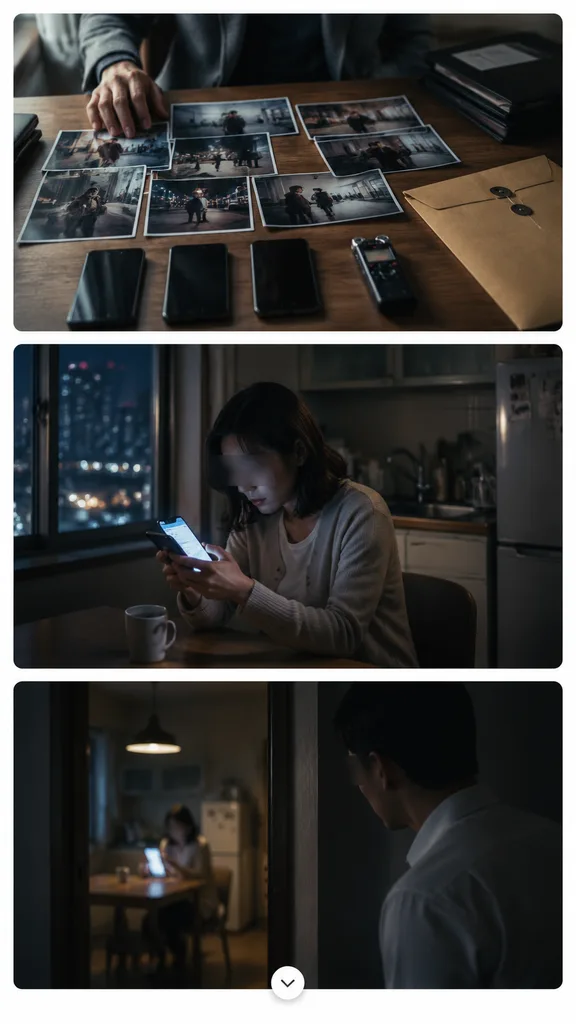Storyboard Verticale per Thriller Domestico Coreano