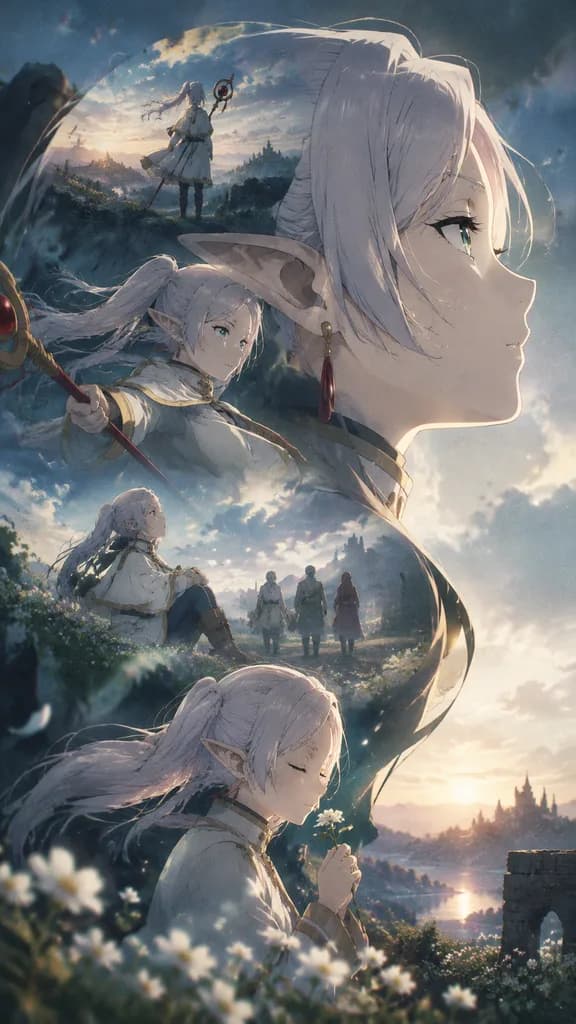 Cinematic Anime Double Exposure Poster